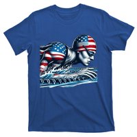 Usa 2024 Sport Summer Swimming Support Games Graphic Gift T-Shirt