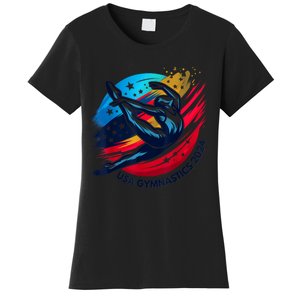 Usa 2024 Summer Gymnastics Gymnast 4th Of July Women's T-Shirt