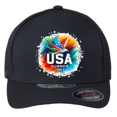 Usa 2024 Summer Games United States 2024 Usa Flexfit Unipanel Trucker Cap