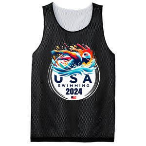 Usa 2024 United States American Sport 2024 Swimming Mesh Reversible Basketball Jersey Tank