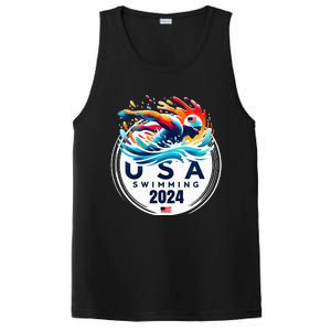 Usa 2024 United States American Sport 2024 Swimming PosiCharge Competitor Tank