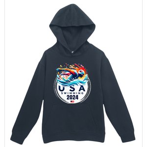 Usa 2024 United States American Sport 2024 Swimming Urban Pullover Hoodie