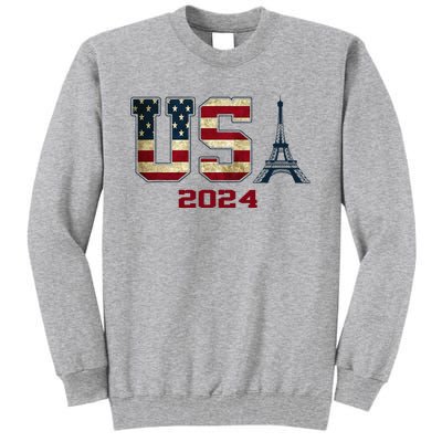 Usa 2024 United States Sport Us American Flag Team 2024 Tall Sweatshirt