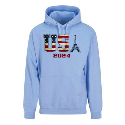 Usa 2024 United States Sport Us American Flag Team 2024 Unisex Surf Hoodie