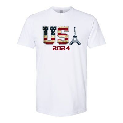 Usa 2024 United States Sport Us American Flag Team 2024 Softstyle CVC T-Shirt