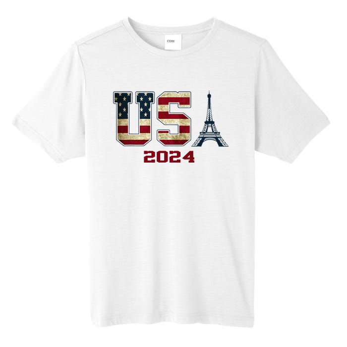 Usa 2024 United States Sport Us American Flag Team 2024 Tall Fusion ChromaSoft Performance T-Shirt