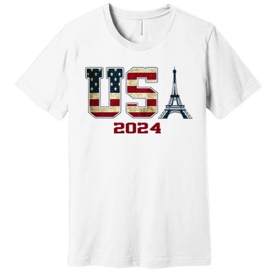 Usa 2024 United States Sport Us American Flag Team 2024 Premium T-Shirt