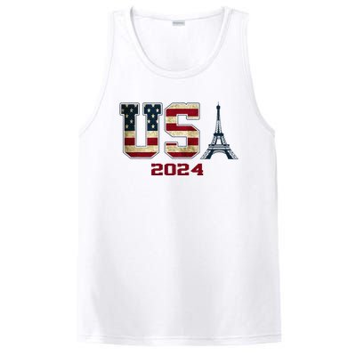 Usa 2024 United States Sport Us American Flag Team 2024 PosiCharge Competitor Tank