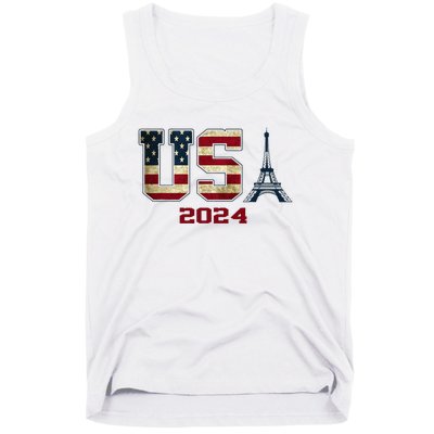 Usa 2024 United States Sport Us American Flag Team 2024 Tank Top