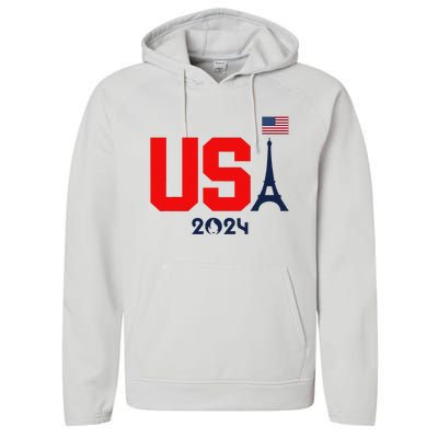 Usa 2024 United States Summer Sport Usa Team 2024 Us Performance Fleece Hoodie