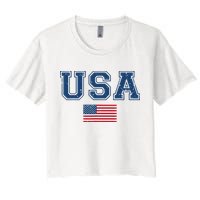 Usa 2024 United States Sport Usa Team 2024 Us Women's Crop Top Tee