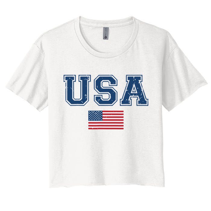 Usa 2024 United States Sport Usa Team 2024 Us Women's Crop Top Tee
