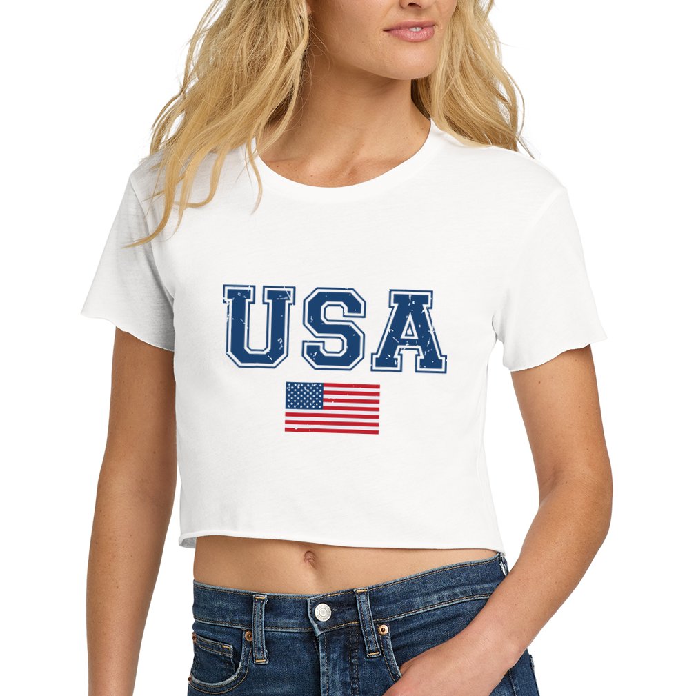 Usa 2024 United States Sport Usa Team 2024 Us Women's Crop Top Tee