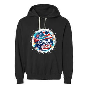 Usa 2024 United States American Sport 2024 Garment-Dyed Fleece Hoodie