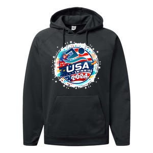 Usa 2024 United States American Sport 2024 Performance Fleece Hoodie