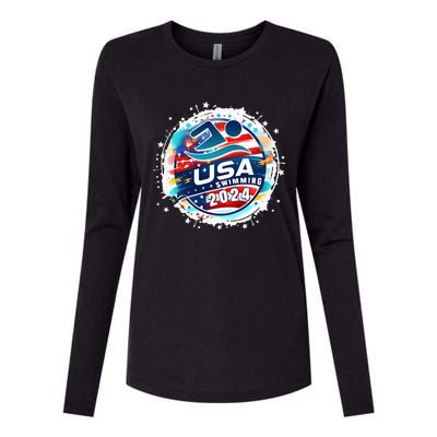 Usa 2024 United States American Sport 2024 Womens Cotton Relaxed Long Sleeve T-Shirt