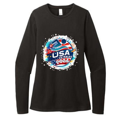 Usa 2024 United States American Sport 2024 Womens CVC Long Sleeve Shirt