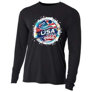 Usa 2024 United States American Sport 2024 Cooling Performance Long Sleeve Crew