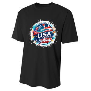 Usa 2024 United States American Sport 2024 Performance Sprint T-Shirt