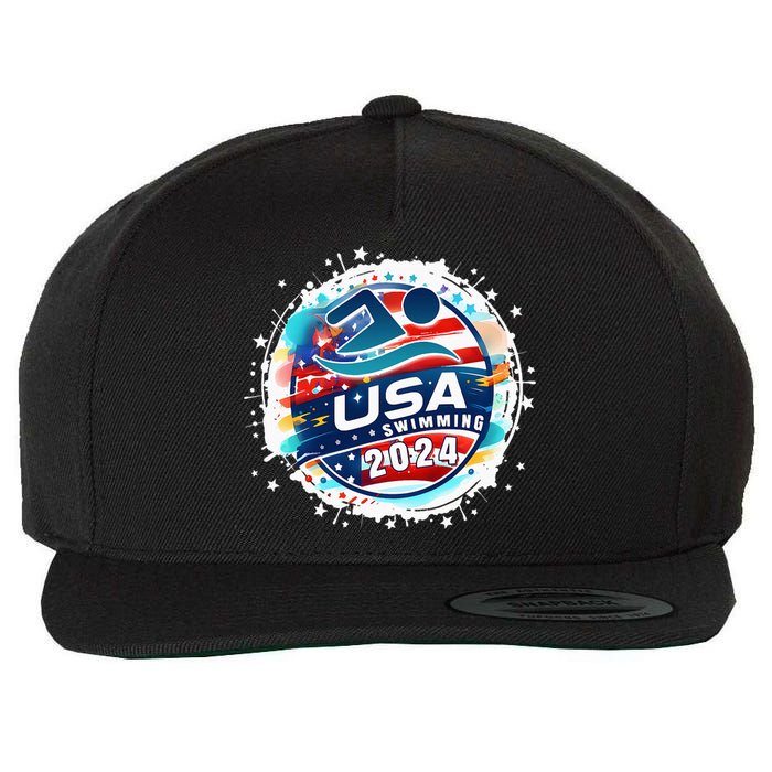 Usa 2024 United States American Sport 2024 Wool Snapback Cap