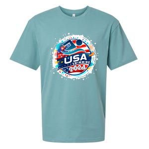 Usa 2024 United States American Sport 2024 Sueded Cloud Jersey T-Shirt