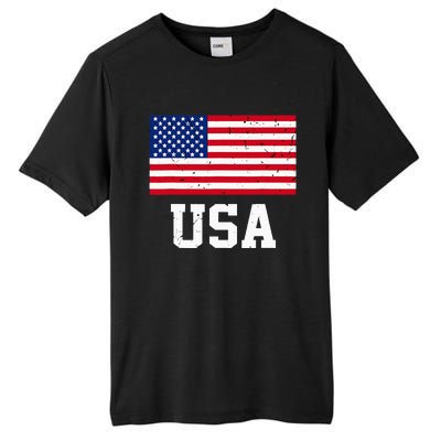 Usa 2024 United States Sport Usa Team 2024 Summer Games 2024 Tall Fusion ChromaSoft Performance T-Shirt