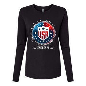 Usa 2024 United States Summer Sport Usa Team 2024 Us Womens Cotton Relaxed Long Sleeve T-Shirt