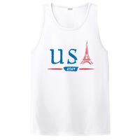 Usa 2024 United States Usa Paris Souvenir Holiday 2024 Eiffel Tower Paris Usa PosiCharge Competitor Tank