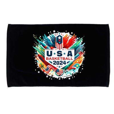 Usa 2024 United States Basketball American Sport 2024 Usa Microfiber Hand Towel