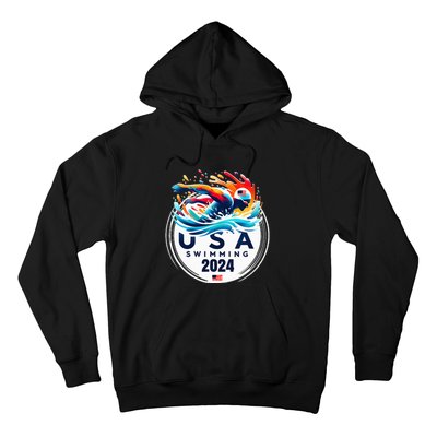 Usa 2024 United States American Sport 2024 Swimming Hoodie