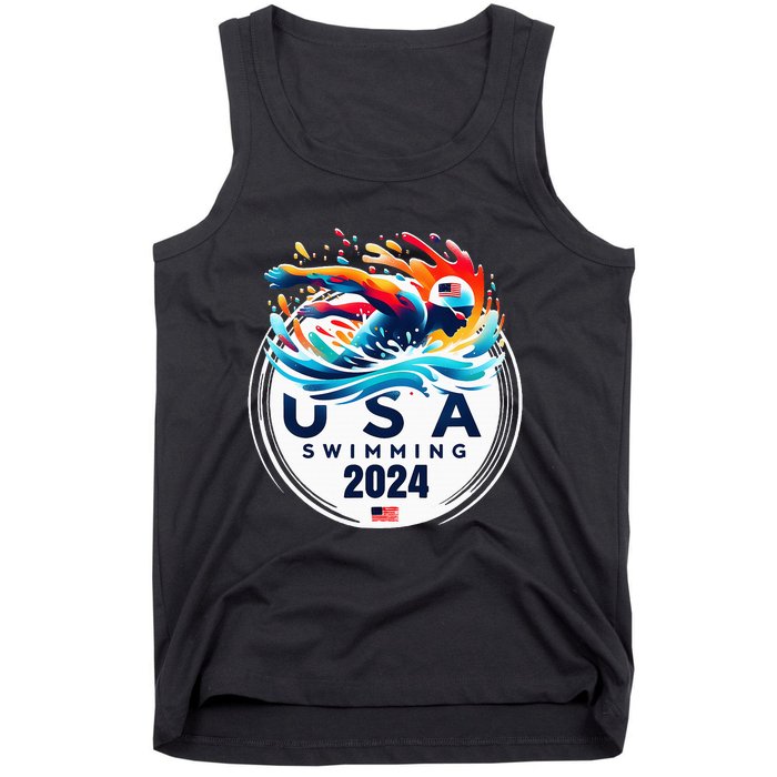 Usa 2024 United States American Sport 2024 Swimming Tank Top