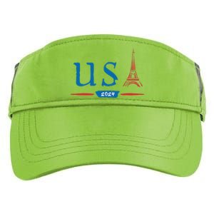 Usa 2024 United States Usa Paris Souvenir Holiday 2024 Adult Drive Performance Visor