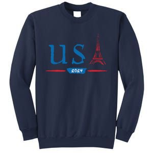 Usa 2024 United States Usa Paris Souvenir Holiday 2024 Sweatshirt