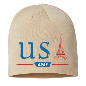 Usa 2024 United States Usa Paris Souvenir Holiday 2024 Sustainable Beanie