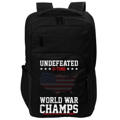 Undefeated 2time World War Champs Patriotic Impact Tech Backpack