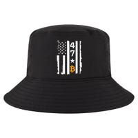 Usa 47th Flag Bitcoin Design – Trump Crypto Supporter Cool Comfort Performance Bucket Hat