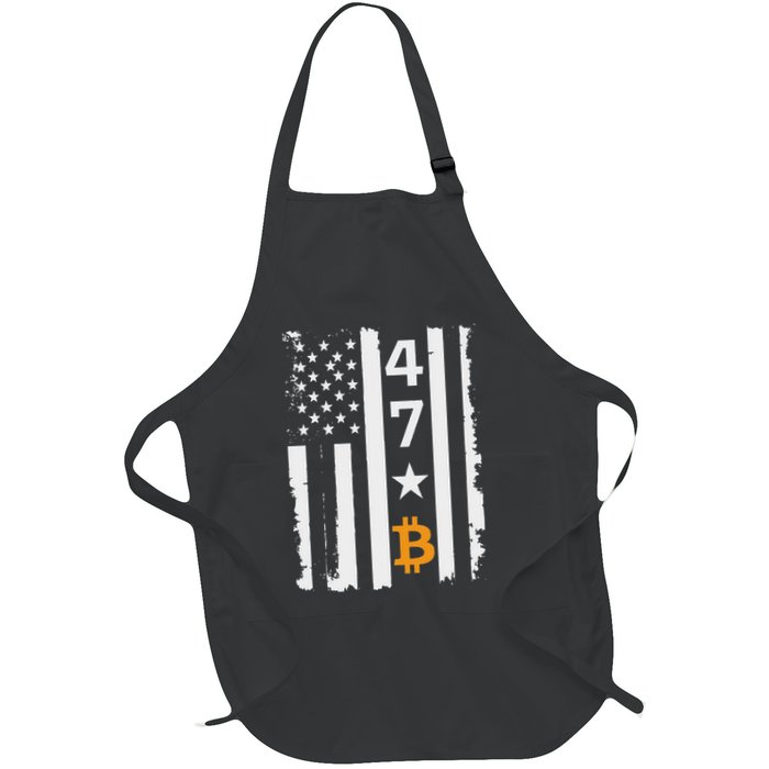 Usa 47th Flag Bitcoin Design – Trump Crypto Supporter Apron