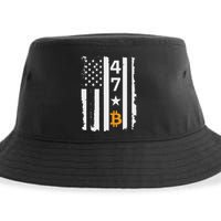 Usa 47th Flag Bitcoin Design – Trump Crypto Supporter Sustainable Bucket Hat