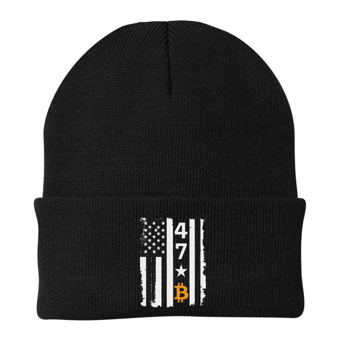 Usa 47th Flag Bitcoin Design – Trump Crypto Supporter Beanie