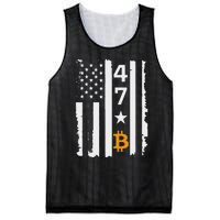 Usa 47th Flag Bitcoin Design – Trump Crypto Supporter Mesh Reversible Basketball Jersey Tank