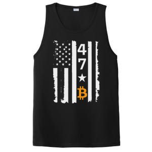 Usa 47th Flag Bitcoin Design – Trump Crypto Supporter PosiCharge Competitor Tank