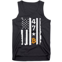 Usa 47th Flag Bitcoin Design – Trump Crypto Supporter Tank Top