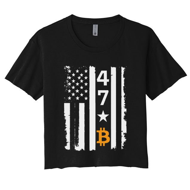 Usa 47th Flag Bitcoin Design – Trump Crypto Supporter Crop Top