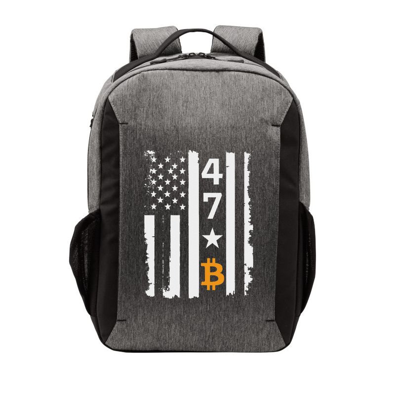 Usa 47th Flag Bitcoin Design – Trump Crypto Supporter Vector Backpack