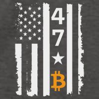 Usa 47th Flag Bitcoin Design – Trump Crypto Supporter Vector Backpack