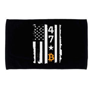 Usa 47th Flag Bitcoin Design – Trump Crypto Microfiber Hand Towel