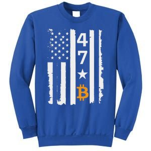 Usa 47th Flag Bitcoin Design – Trump Crypto Sweatshirt