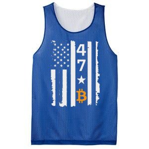 Usa 47th Flag Bitcoin Design – Trump Crypto Mesh Reversible Basketball Jersey Tank