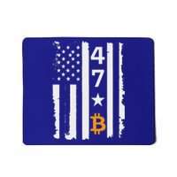 Usa 47th Flag Bitcoin Design – Trump Crypto Mousepad