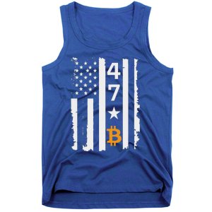 Usa 47th Flag Bitcoin Design – Trump Crypto Tank Top